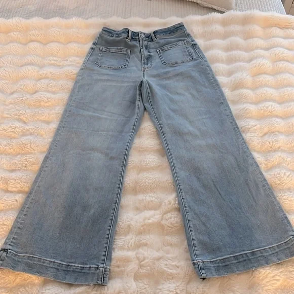 DEAR JOHN Women's Light Blue Wide-Leg Jeans - Picture 3 of 16